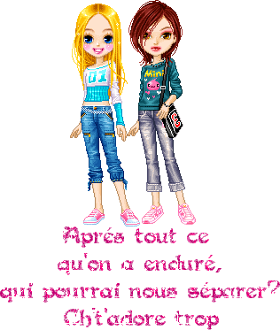 qui pourra nous separer moi et jihane et bahia et les amles de classe mouna et zineb